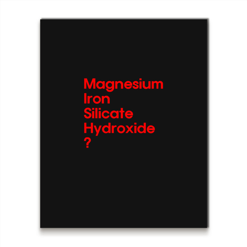 Magnesium Iron Silicate Hydroxide In Red Metal Print Vertical | Artistshot