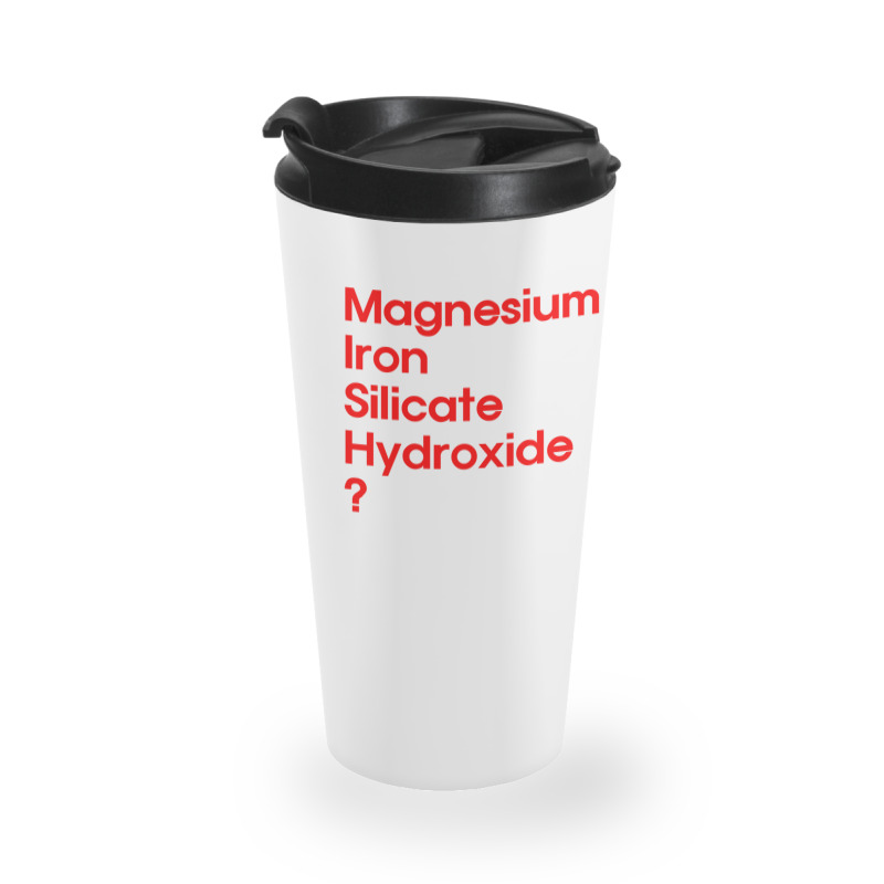 Magnesium Iron Silicate Hydroxide In Red Travel Mug | Artistshot