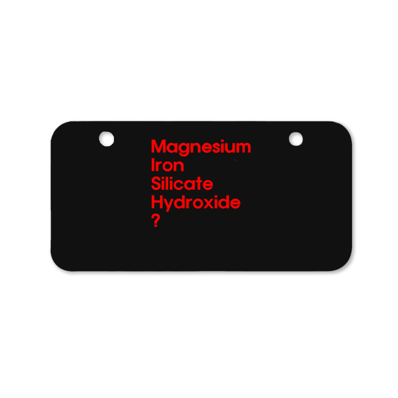 Magnesium Iron Silicate Hydroxide In Red Bicycle License Plate | Artistshot