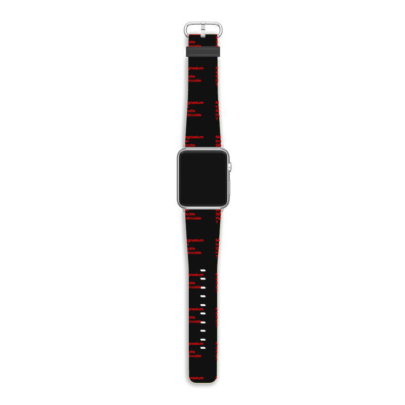 Magnesium Iron Silicate Hydroxide In Red Apple Watch Band | Artistshot