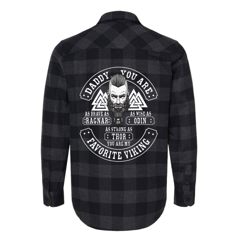 Hot Trend Mens Retro Viking Norse Mythology Dad Father's Day Viking Flannel Shirt | Artistshot