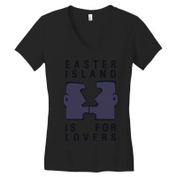 Limited Edition Easter Island Is For Lovers Women's V-neck T-shirt | Artistshot