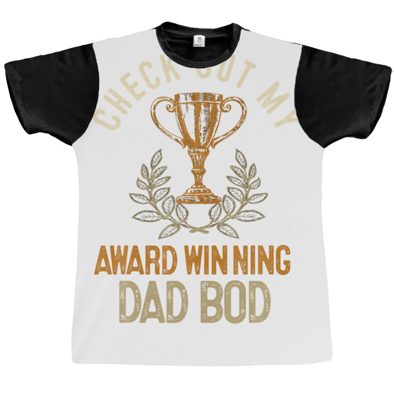 Dad Award Winning Dad Bod Dad Jokes Funny Father's Day Graphic T-shirt | Artistshot