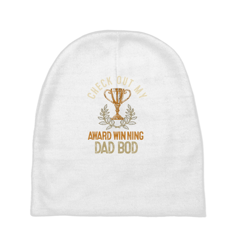 Dad Award Winning Dad Bod Dad Jokes Funny Father's Day Baby Beanies | Artistshot