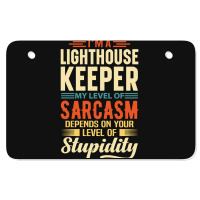 Trending I'm A Lighthouse Keeper Atv License Plate | Artistshot