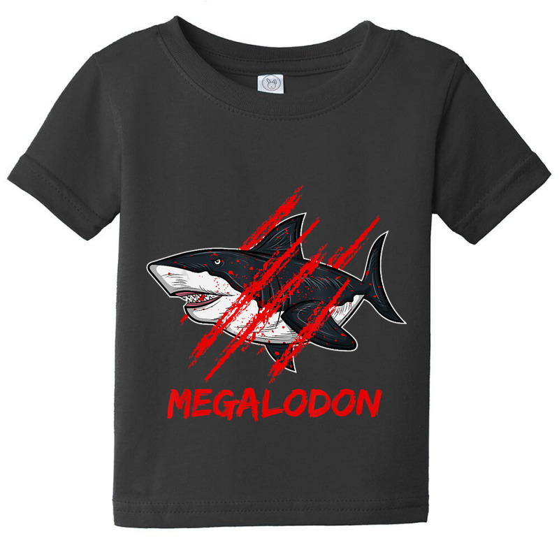 Limited Edition Megalodon Giant Shark Fossil Of The Ocean Dinosaurs Baby Tee by Crews Micki | Artistshot