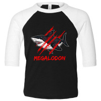 Limited Edition Megalodon Giant Shark Fossil Of The Ocean Dinosaurs Toddler 3/4 Sleeve Tee | Artistshot