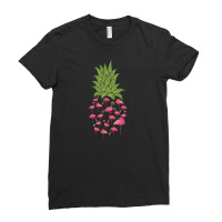 Pineapple Flamingo Ladies Fitted T-shirt | Artistshot