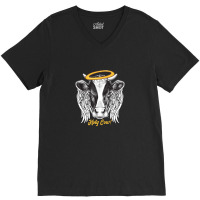 Holy Cow V-neck Tee | Artistshot