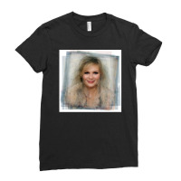 Kirsten Dunst Portrait Ladies Fitted T-shirt | Artistshot