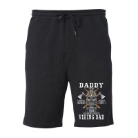 Hot Trend Mens Viking Norse Mythology Husband Best Viking Dad (on Back Fleece Short | Artistshot