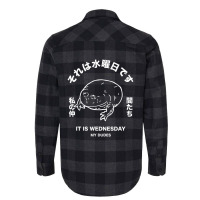 Hot Trend It Is Wednesday My Dudes Japanese Aesthetic Flannel Shirt | Artistshot