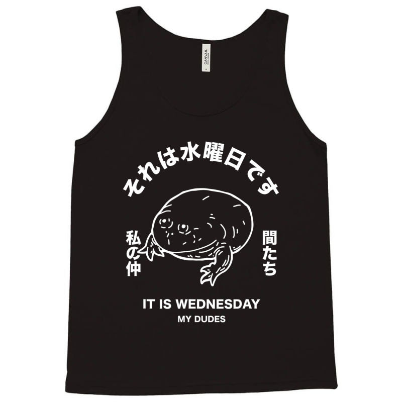 Hot Trend It Is Wednesday My Dudes Japanese Aesthetic Tank Top by Sierra Dennis | Artistshot