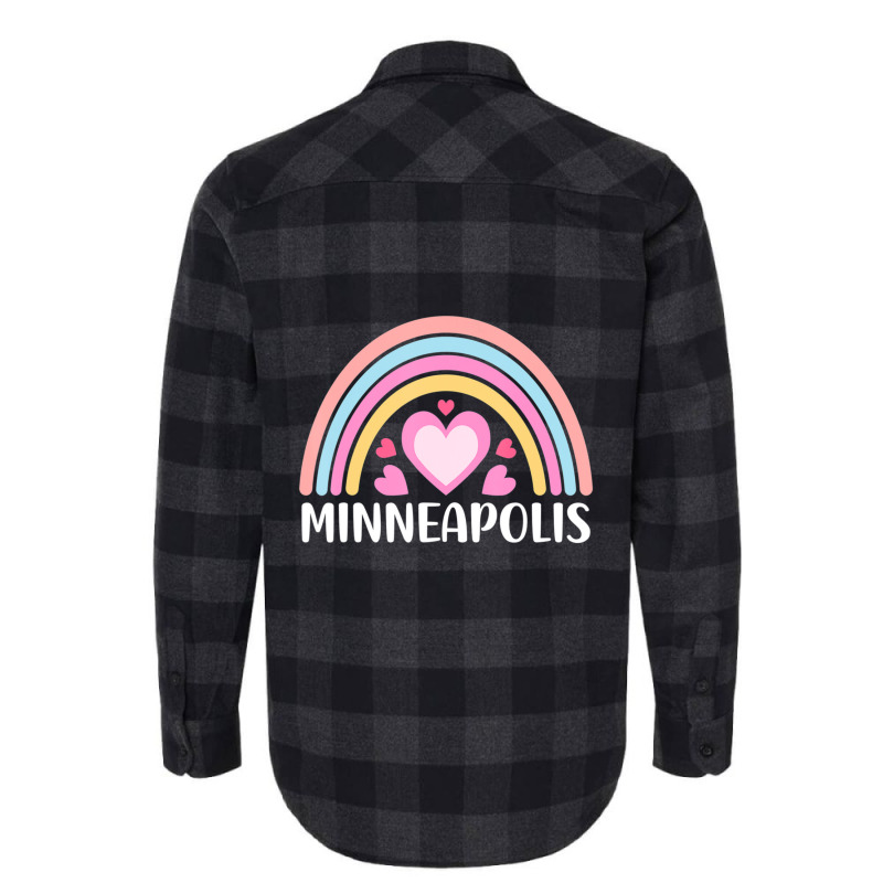 Limited Edition Minneapolis Minnesota Rainbow Flannel Shirt | Artistshot