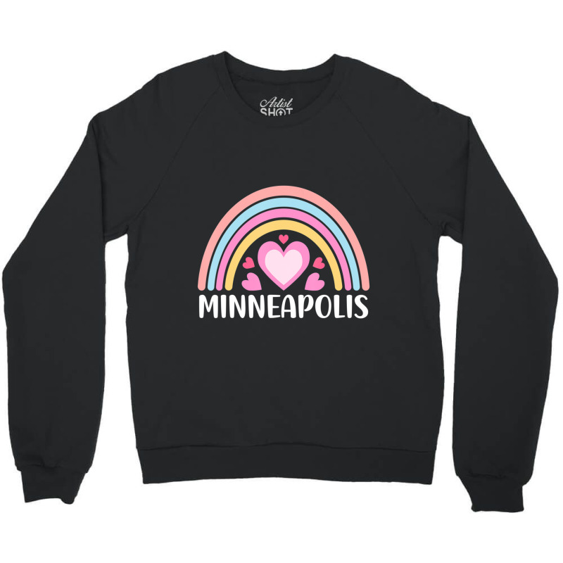 Limited Edition Minneapolis Minnesota Rainbow Crewneck Sweatshirt | Artistshot