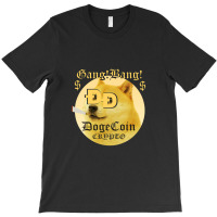 Dogecoin Crypto Gang! Bang! T-shirt | Artistshot