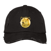 Dogecoin Crypto Gang! Bang! Vintage Cap | Artistshot