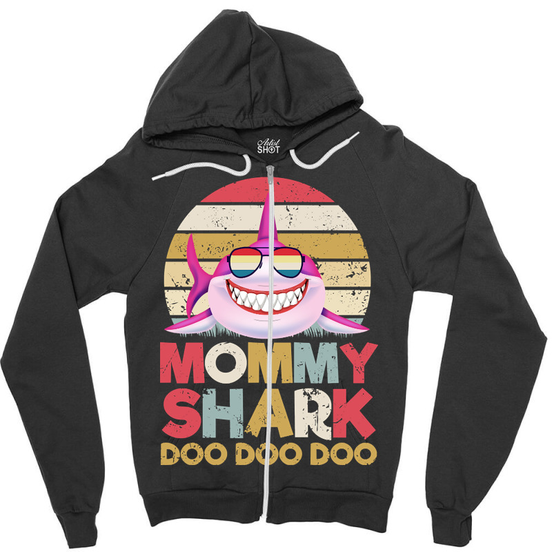 Trending Mommy Shark Doo Doo Doo Zipper Hoodie by Crews Micki | Artistshot