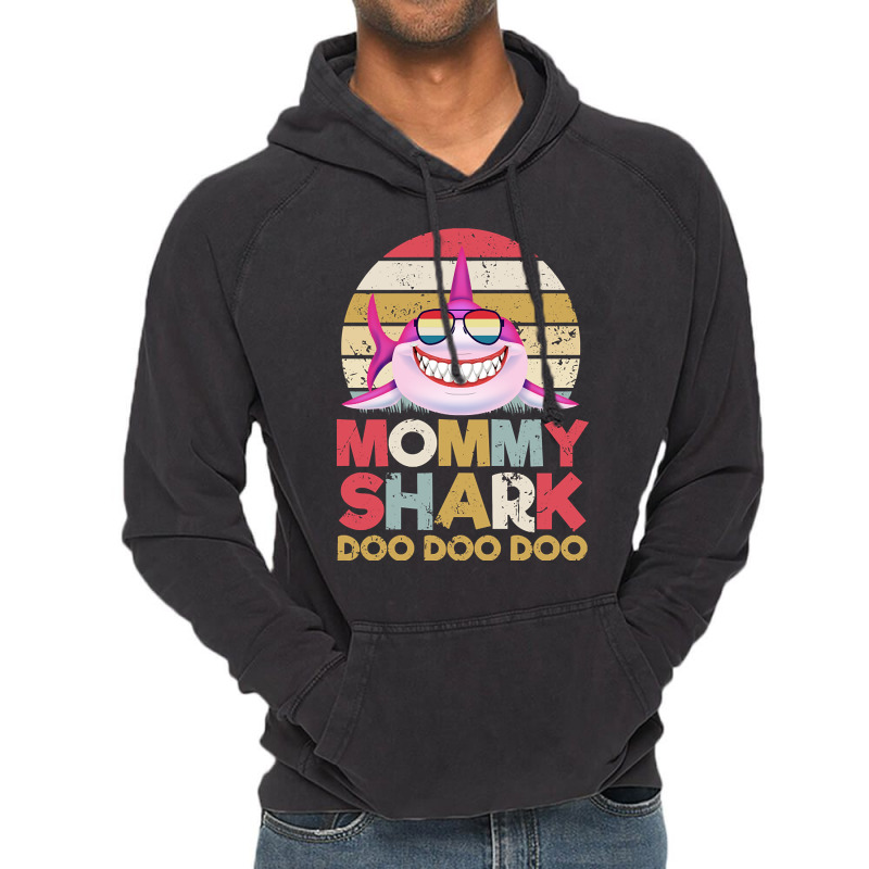 Trending Mommy Shark Doo Doo Doo Vintage Hoodie by Crews Micki | Artistshot