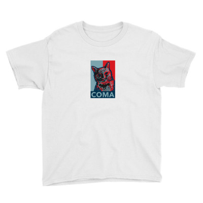 Coma Cat Youth Tee Designed By Asatya