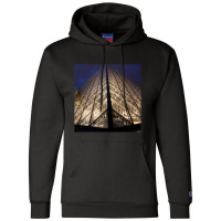 Light Up The Pyramid At Night At The Louvre Champion Hoodie | Artistshot