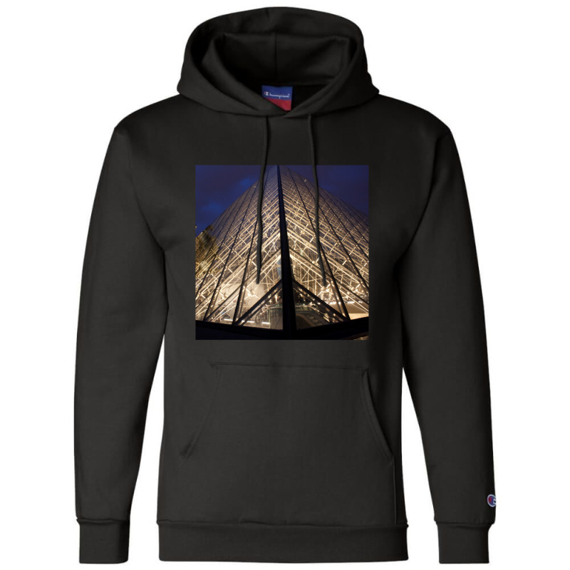 Light Up The Pyramid At Night At The Louvre Champion Hoodie | Artistshot