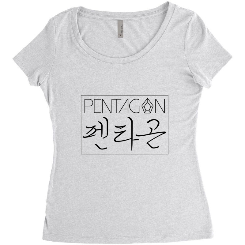 Pentagon Women's Triblend Scoop T-shirt by yenalsardao | Artistshot