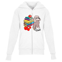 Poodle Sunglasses School Books First Day Of School Lover Youth Zipper Hoodie | Artistshot