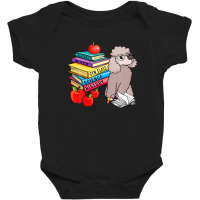 Poodle Sunglasses School Books First Day Of School Lover Baby Bodysuit | Artistshot