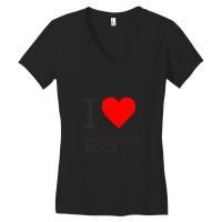 I Love Progressive Rock Women's V-neck T-shirt | Artistshot