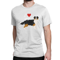 I Love My Black & Tan Australian Shepherd Dog Lover Classic T-shirt | Artistshot