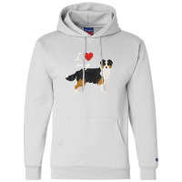 I Love My Black & Tan Australian Shepherd Dog Lover Champion Hoodie | Artistshot