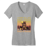 Fathers Day Dad Bod I Keep All My Dad Jokes In A Dad-a-base Women's V-neck T-shirt | Artistshot