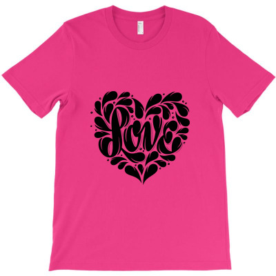 Love Heart Design T-shirt Designed By Dadan Rudiana