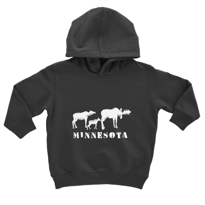 Limited Edition Minnesota Mn Moose Family Toddler Hoodie by Sizemore Adame | Artistshot