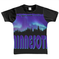 Trending Minnesota Northern Lights Aurora Borealis Night Stars Graphic Youth T-shirt | Artistshot