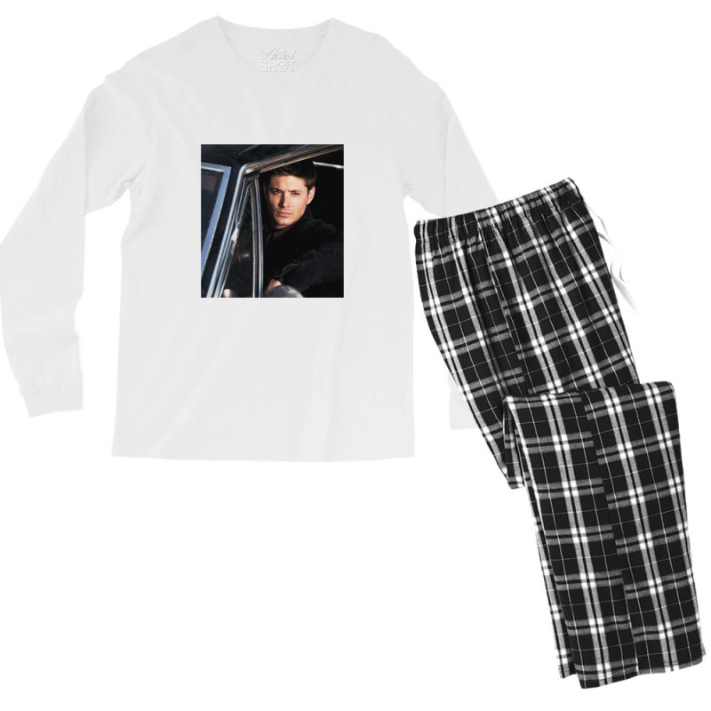 Jensen Ackles 12 Men's Long Sleeve Pajama Set | Artistshot