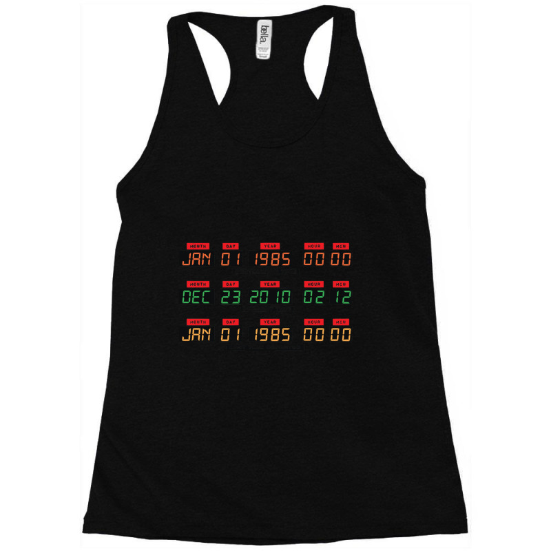 Back To The Future Delorean Time Travel Console Racerback Tank by LakeshaHughlett | Artistshot