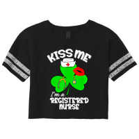 Funny Shamrock Im A Registered Nurse St Patricks Day Lucky Scorecard Crop Tee | Artistshot