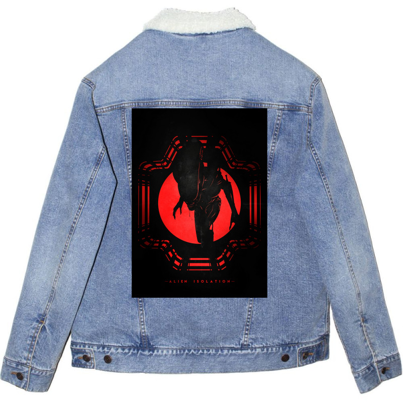 Alien Isolation Poster Girl Summer Unisex Sherpa-Lined Denim Jacket by fertlkuteliv | Artistshot