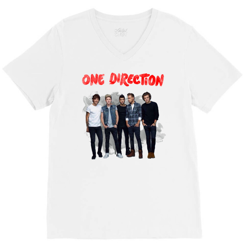 One Direction Watercolor [tw] V-neck Tee | Artistshot