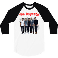 One Direction Watercolor [tw] 3/4 Sleeve Shirt | Artistshot