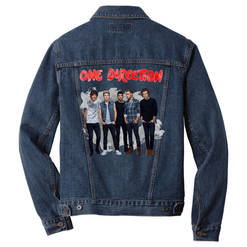 One Direction Watercolor [tw] Men Denim Jacket | Artistshot