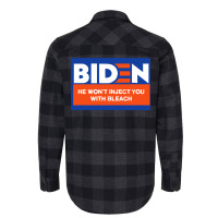 Biden He Wont Inject You With Bleach Active  Red Flannel Shirt | Artistshot