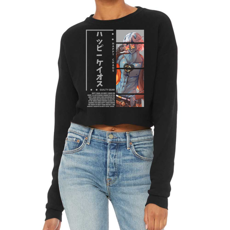 Chaos Happy Strive Guilty Cropped Sweater by BarbaraJones | Artistshot