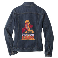 Crazy Dragon Lady 41 Ladies Denim Jacket | Artistshot