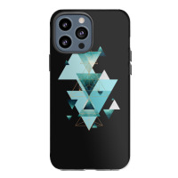 Geometric Triangle Compilation In Teal Iphone 13 Pro Max Case | Artistshot