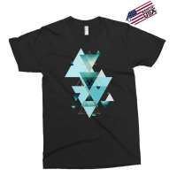 Geometric Triangle Compilation In Teal Exclusive T-shirt | Artistshot