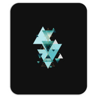 Geometric Triangle Compilation In Teal Mousepad | Artistshot