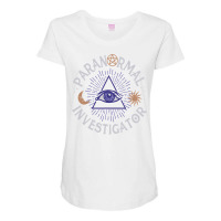 Paranormal Investigator  Ghost Hunting  Ghost Maternity Scoop Neck T-shirt | Artistshot